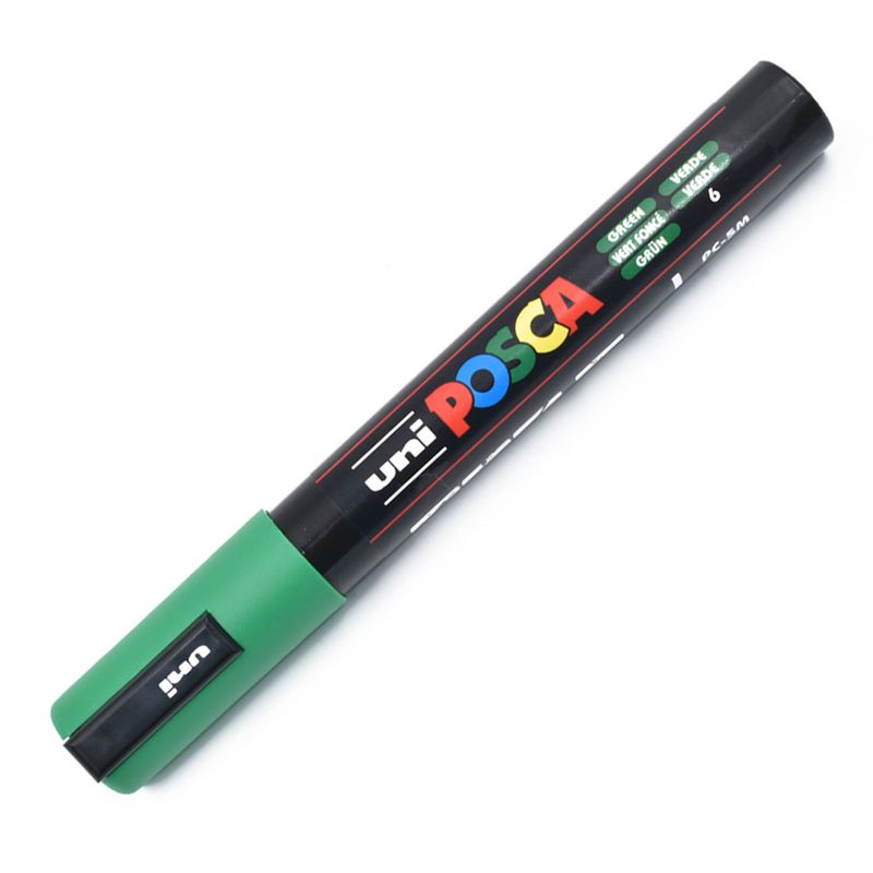 55009 - MARCADOR BASE AGUA GRUESO UNI POSCA VERDE
