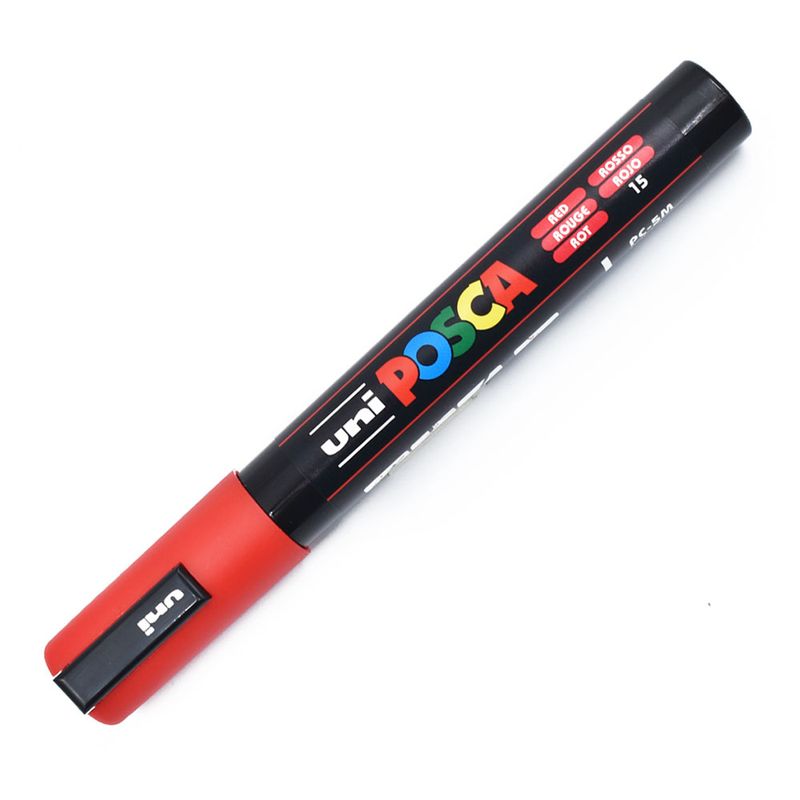 55011 - MARCADOR BASE AGUA GRUESO UNI POSCA ROJO