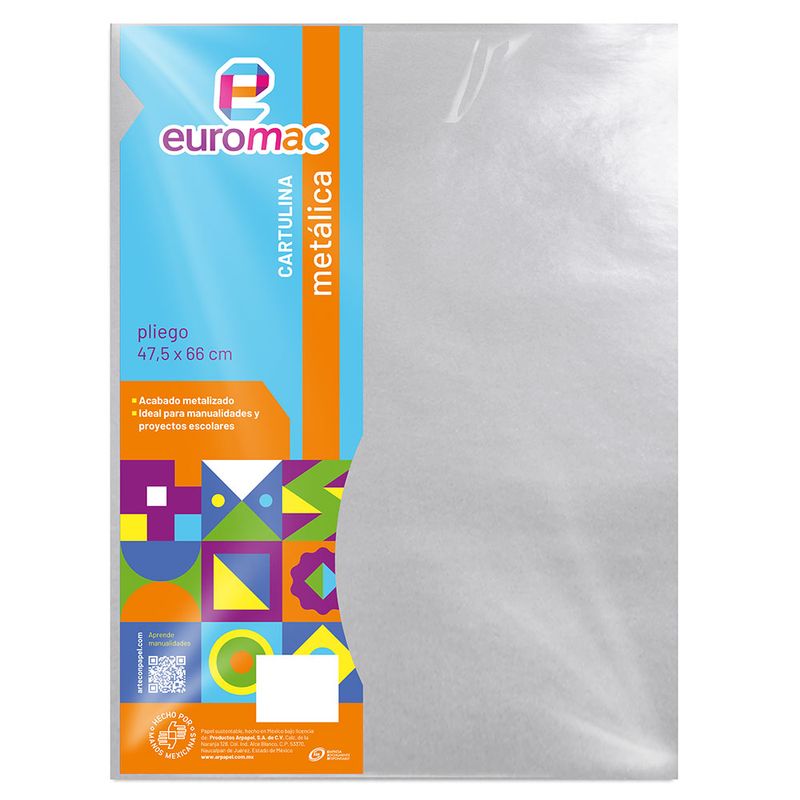 52285 - CARTULINA METALICA PLATA