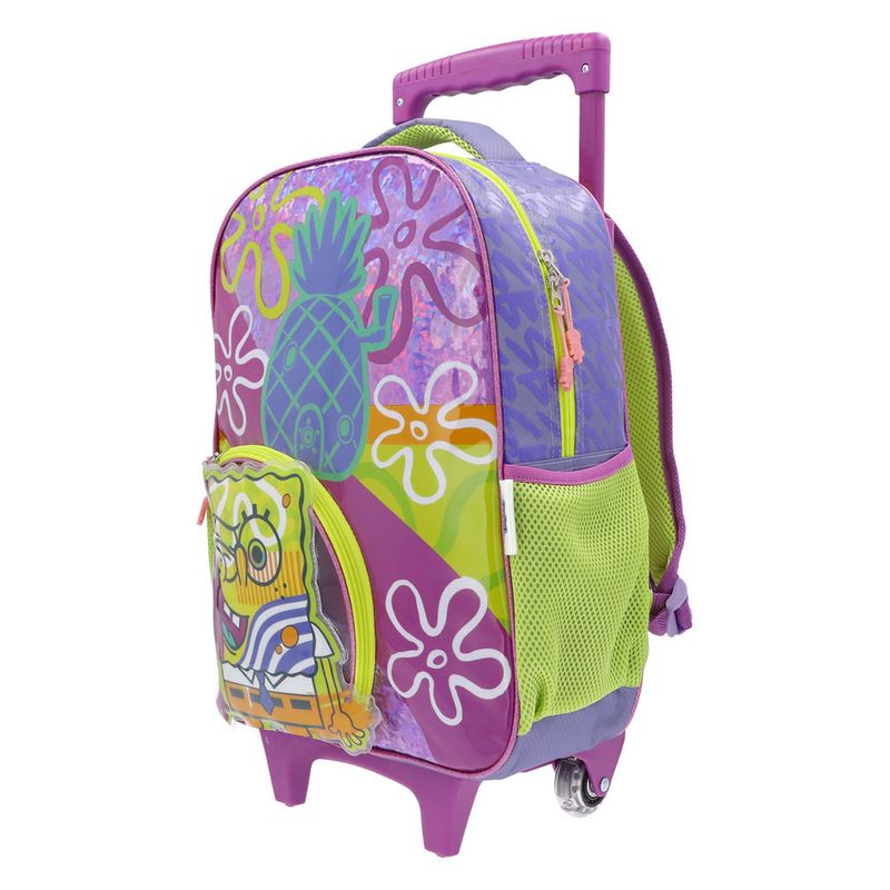 54259 - MOCHILA CON RUEDAS PRIMARIA BOB ESPONJA