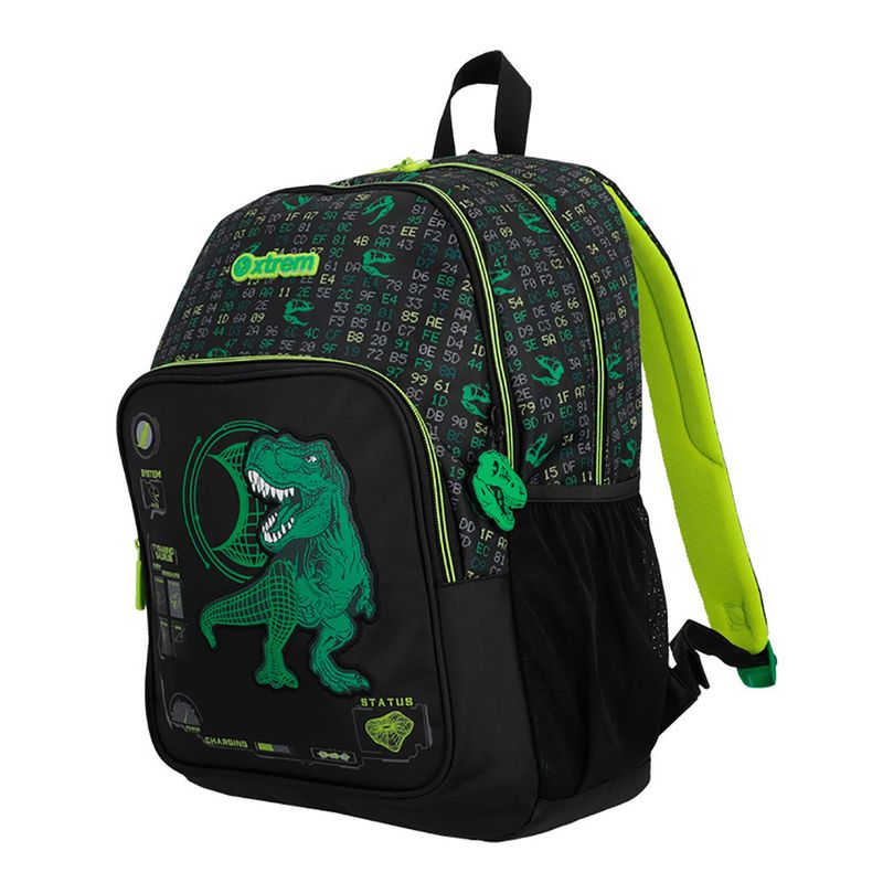 54003 - MOCHILA KINDER XTREME HOPPER GREEN DINO