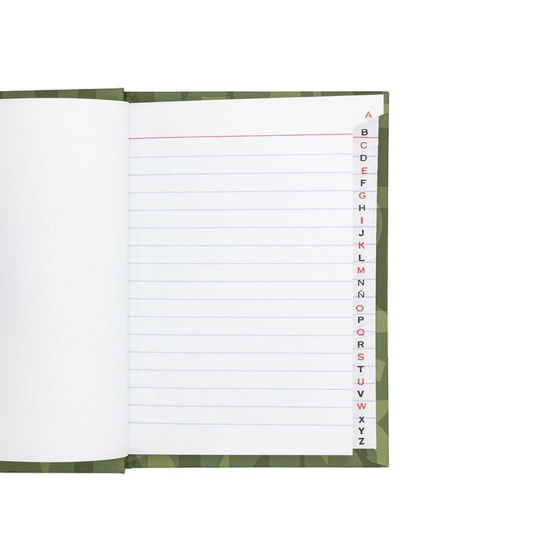 LIBRETA POCKET 96H RAYAS C/INDICE PD