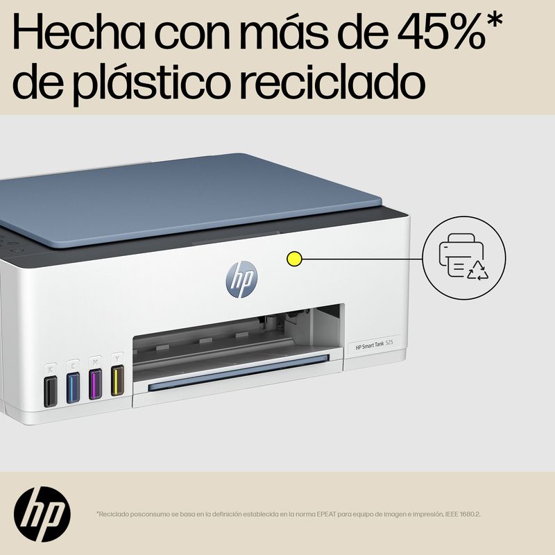 54947 - MULTIFUNCIONAL HP SMART TANK 525 TINTA CONTINUA COLOR USB