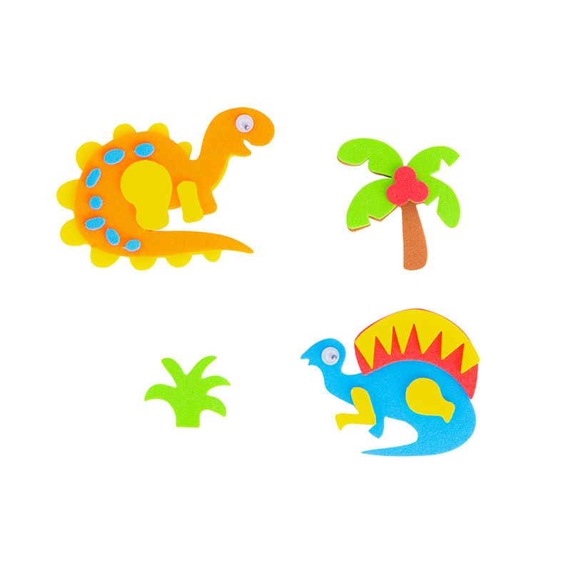 53291 - STICKERS FOAMY DINOSAURIOS 8 PIEZAS BARRILITO