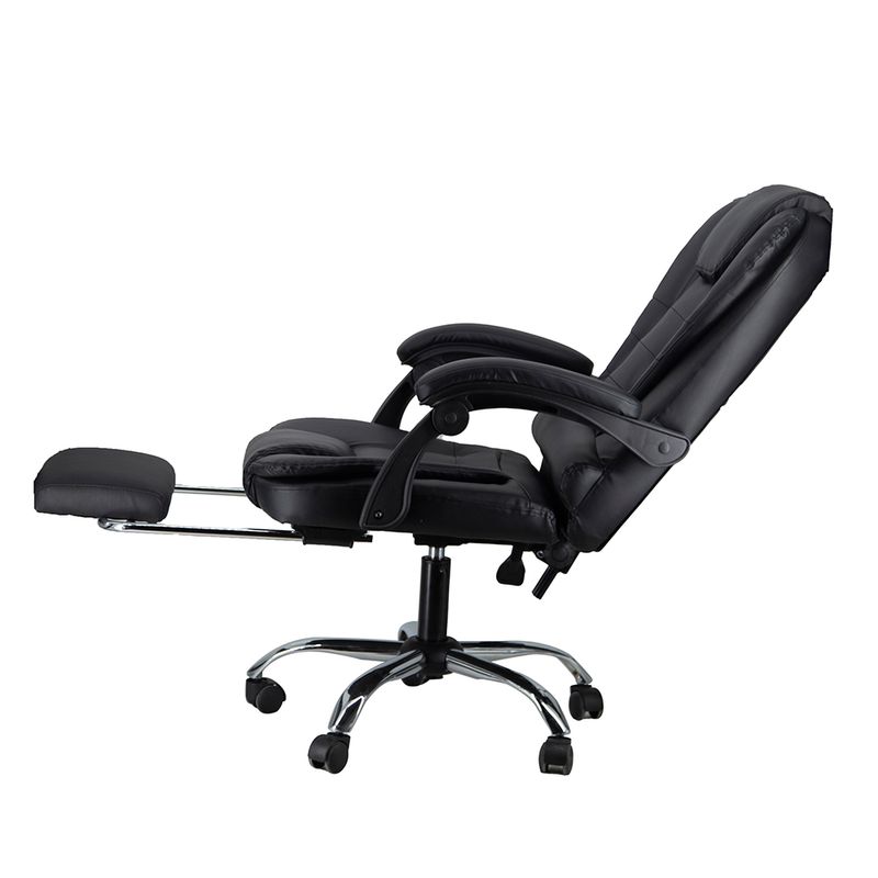 54856 - SILLON EJECUTIVO RESPALDO ALTO NEGRO CON REPOSAPIES
