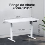 MESA PARA LAPTOP AJUSTABLE ELECTRICA 1HORA ESCRITORIO ERGONOMICO