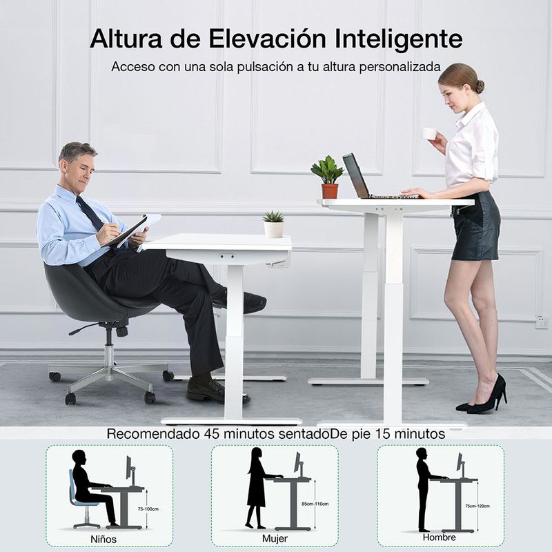 MESA PARA LAPTOP AJUSTABLE ELECTRICA 1HORA ESCRITORIO ERGONOMICO