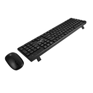 Kit Teclado Y Mouse Inalambrico, Silencioso Y Antiderrames Dust Pc-201281