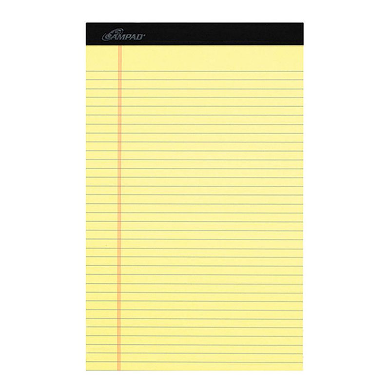 52927 - BLOCK AMARILLO  5"x8" 50H RAYAS AMPAD