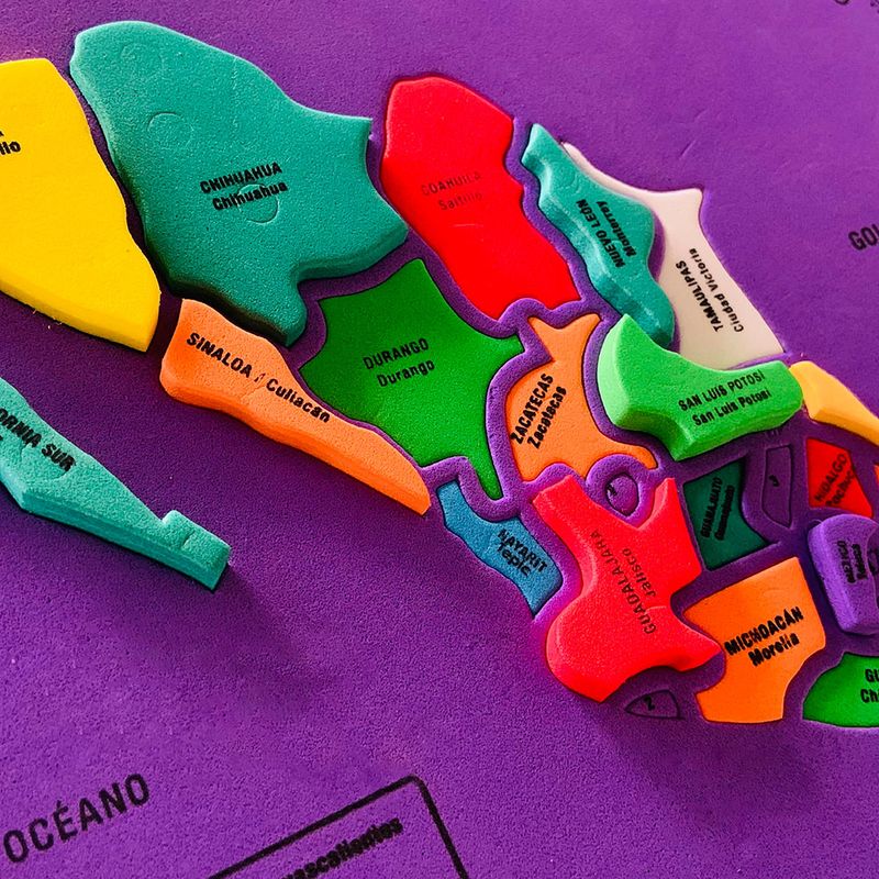 53468 - FOAMY DIDACTICO DE LA REPUBLICA MEXICANA