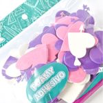 53463 - FIGURAS DE FOAMY CON ADHESIVO CORAZONES C/77 PIEZAS