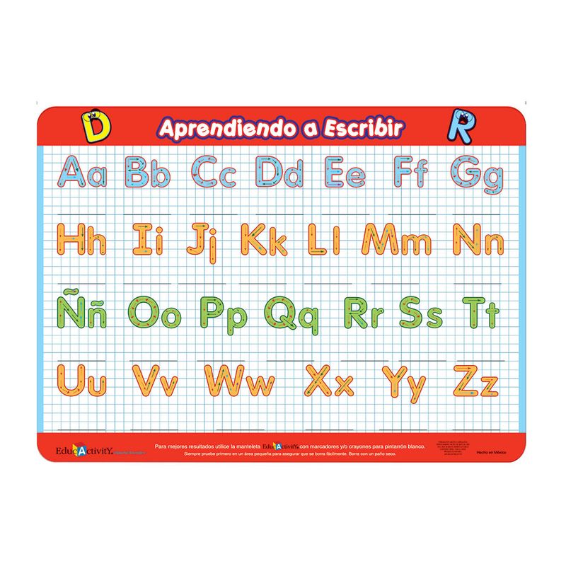 54723 - TAPETE EDUCATIVO LETRA DE MOLDE