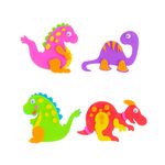 53292 - STICKERS FOAMY DINOSAURIOS 8 PIEZAS BARRILITO