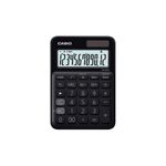 51524 - CALCULADORA ESCRITORIO CASIO MS-20UC-BK-W-DC 12DIG CHICA SOLAR/BATERIA NEGRA