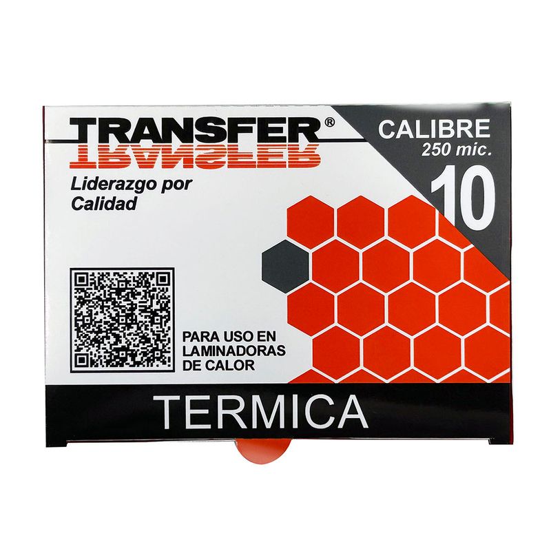 52904 - MICA TERMICA 6 5X9 5CM C/100 PZAS (10MIL) TRANSFER