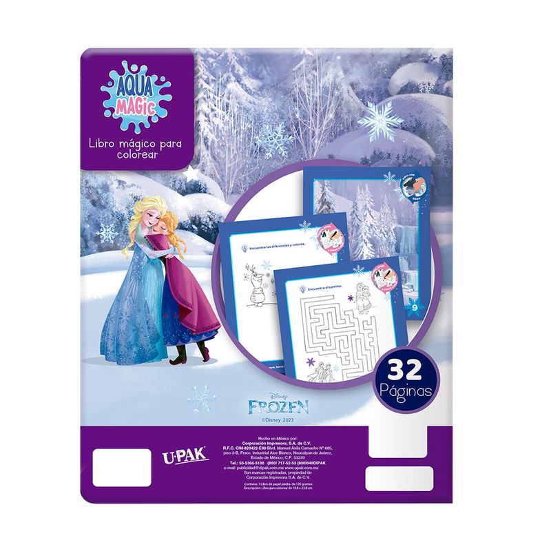 53698 - LIBRO COLOREAR AQUA MAGIC FROZEN