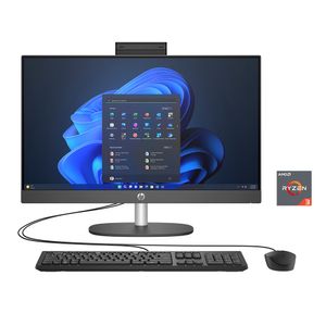 Computadora All In One Hp Pro One 245 G10, Ryzen 3-7320U, 8Gb Ram, 512Gb Ssd, 23.8" Fhd, Win11Home 9P7K6La