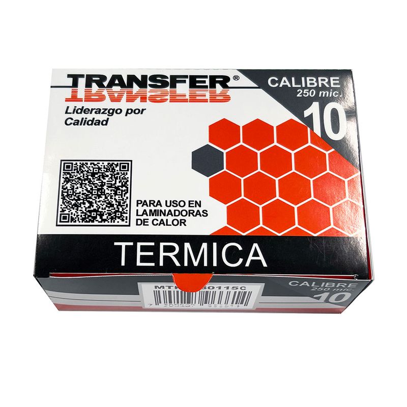 53488 - MICA TERMICA 11 5X8CM C/100 PZAS (10MIL) TRANSFER