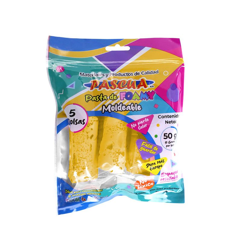 52671 - FOAMY MOLDEABLE AMARILLO CLARO MACARRON 50GRS PASCUA