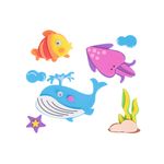 53289 - STICKERS FOAMY FIGURAS DEL MAR 13 PIEZAS BARRILITO
