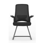 54984 - SILLON EJECUTIVO DE VISITA CON BRAZOS ABATIBLES DOLPHIN NEGRO