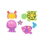 53290 - STICKERS FOAMY FIGURAS DEL MAR 13 PIEZAS BARRILITO