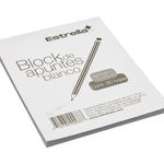 53048 - BLOCK NOTAS BLANCO 1/2 ESQUELA 80HJS