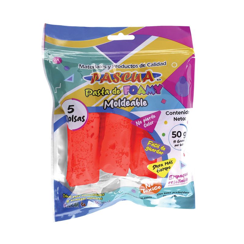 52654 - FOAMY MOLDEABLE ROJO 50GRS PASCUA