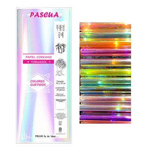 Papel Coreano Tornasol Surtido 50X70Cm C/10 Pascua Pk-Tor-Sur