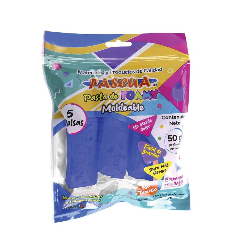 52670 - FOAMY MOLDEABLE AZUL REY 50GRS PASCUA