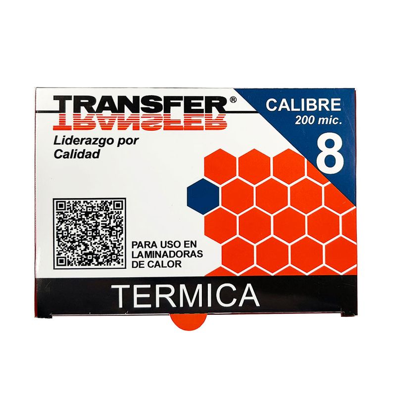 52833 - MICA TERMICA 6 5X9 5CM C/100 PZAS (8MIL) TRANSFER