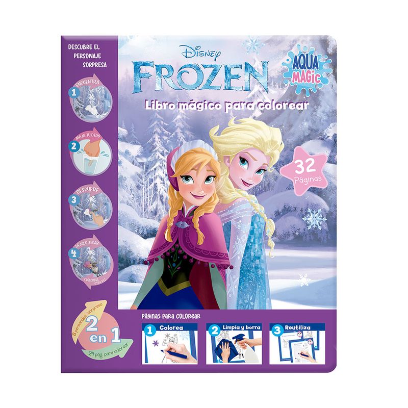 52748 - LIBRO COLOREAR AQUA MAGIC FROZEN