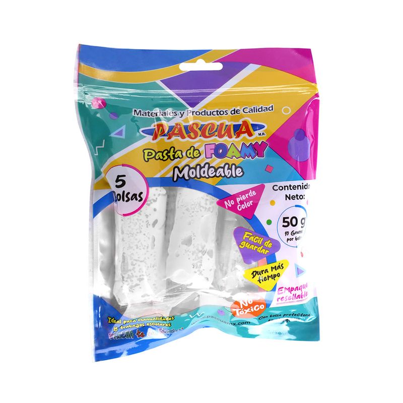 52667 - FOAMY MOLDEABLE BLANCO 50GRS PASCUA