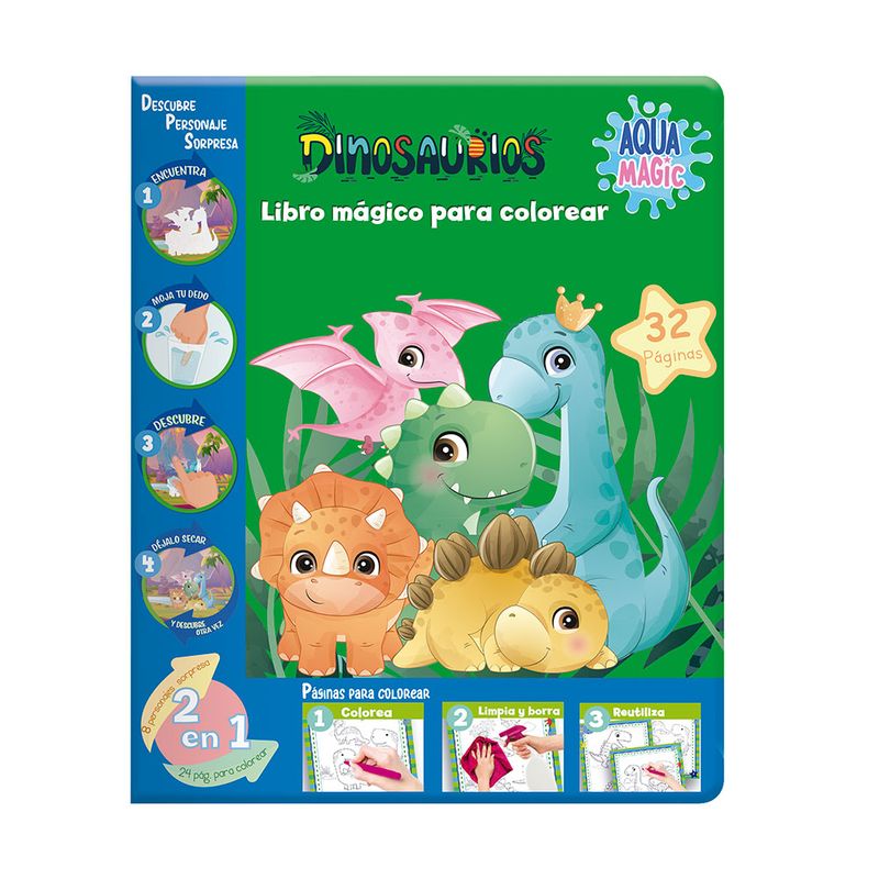 52751 - LIBRO COLOREAR AQUA MAGIC DINOSAURIOS