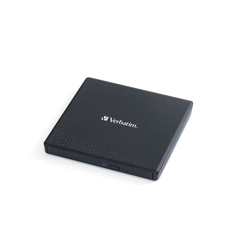 UNIDAD GRABADORA DE CD Y DVD EXTERNA USB VERBATIM, NEGRO
