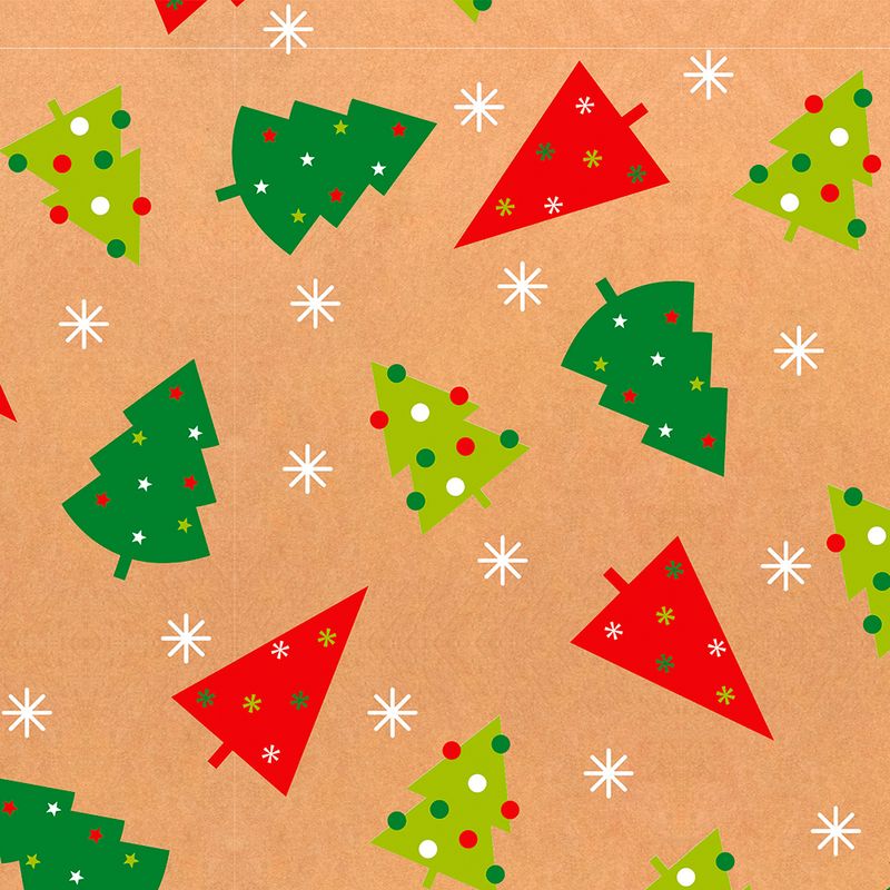 53865 - PAPEL KRAFT PARA ENVOLTURA NAVIDAD ROLLO C/2 DIPAK