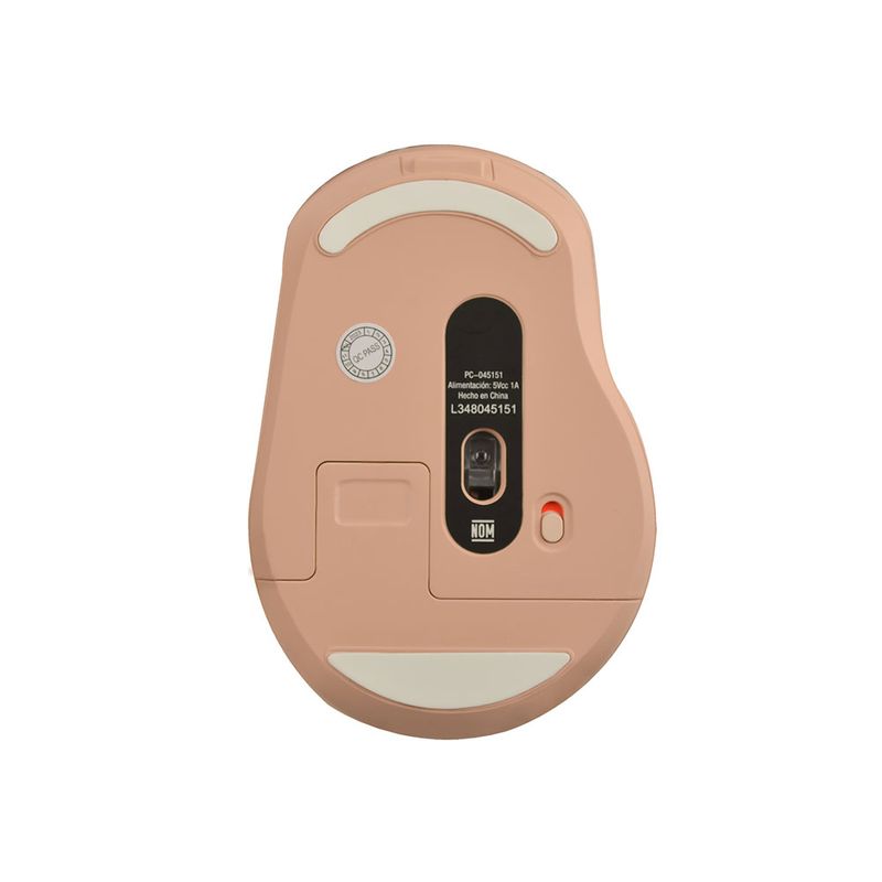 55300 - MOUSE INALAMBRICO RECARGABLE SILENCIOSO CLIX NUDE