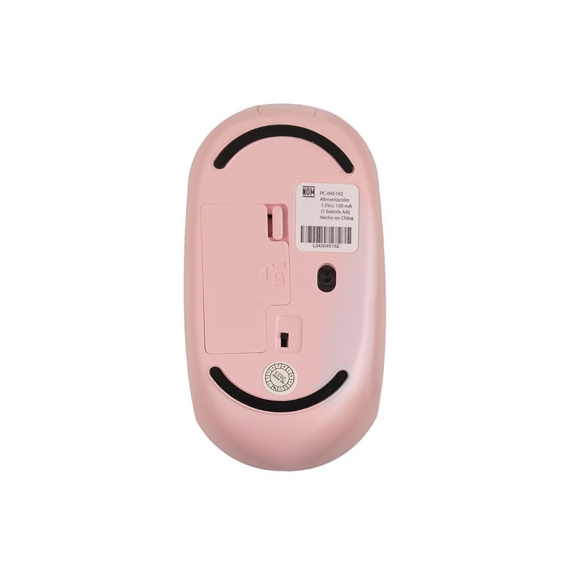 RATÓN INALAMBRICO SILENCIOSO WHISPER CON RECEPTOR DOBLE, ROSA