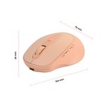 55299 - MOUSE INALAMBRICO RECARGABLE SILENCIOSO CLIX NUDE