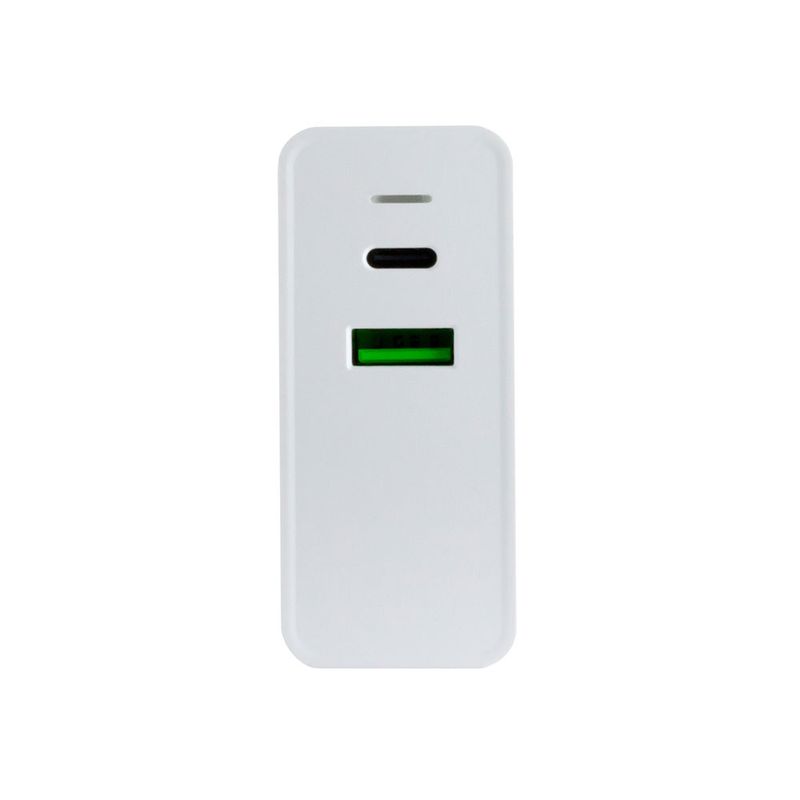 55346 - CARGADOR DE PARED USB TIPO-C & USB TIPO-A, 65W CARGA RÁPIDA