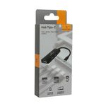 55354 - HUB PERFECT CHOICE USB-C 3 EN 1, USB-A 3 0 / USB-A 2 0 / USB-C
