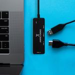 55355 - HUB PERFECT CHOICE USB-C 3 EN 1, USB-A 3 0 / USB-A 2 0 / USB-C