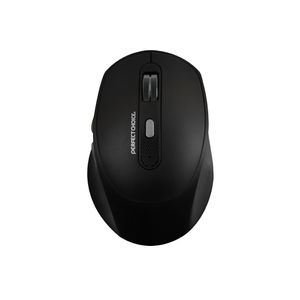 Mouse Inalambrico Recargable Silencioso Clix Negro Pc-045144