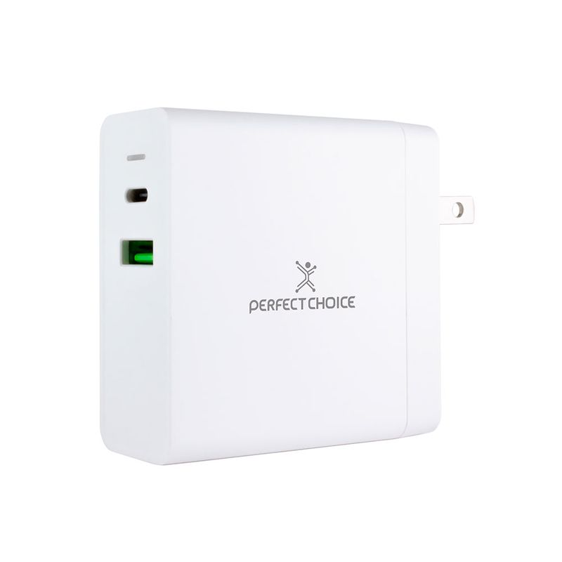 53569 - CARGADOR DE PARED USB TIPO-C & USB TIPO-A, 65W CARGA RÁPIDA