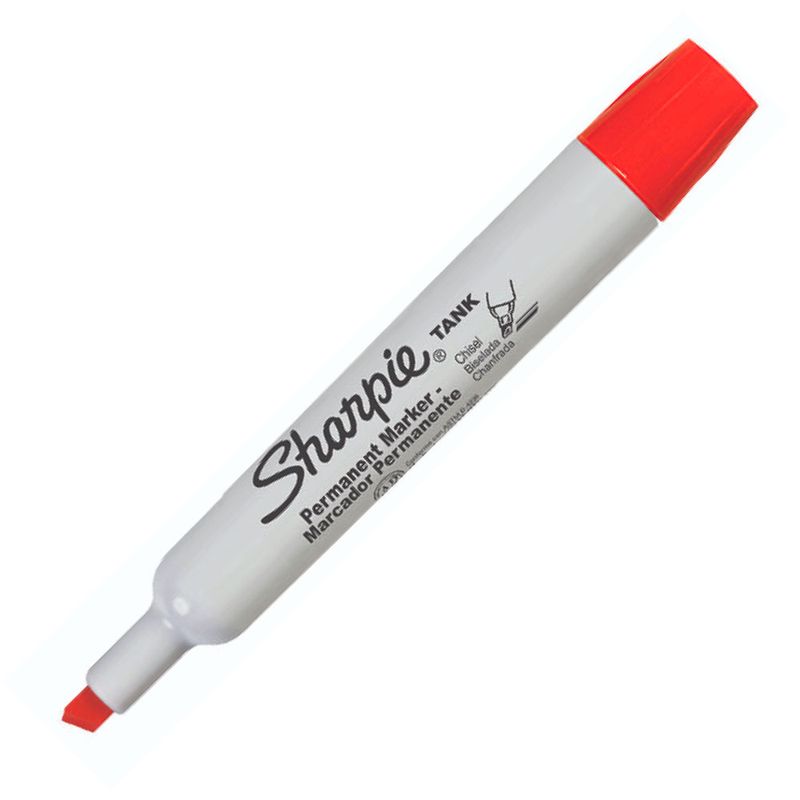 55182 - MARCADOR PERMANENTE GRUESO ROJO SHARPIE TANK