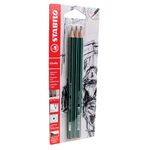 55410 - LAPIZ DE DIBUJO 2B, HB Y 2H STABILO OTHELLO BTL C/3