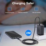 55475 - CARGADOR DE PARED TIPO C USB-A CON CABLE USB-C A USB-C 2M