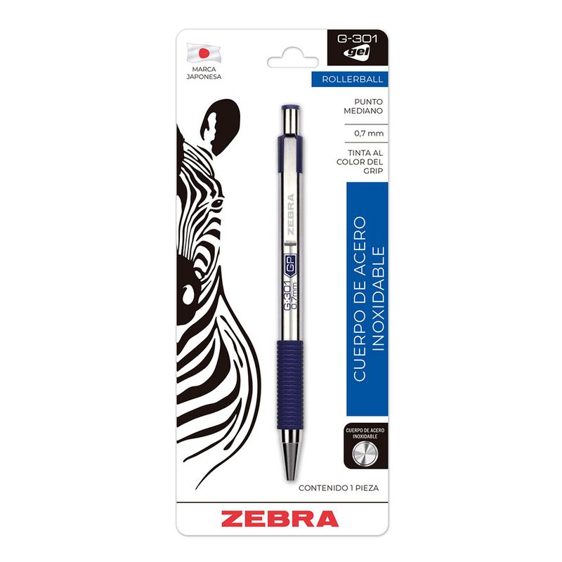 55623 - BOLIGRAFO MEDIANO GEL RETRACTIL AZUL G-301 BLT