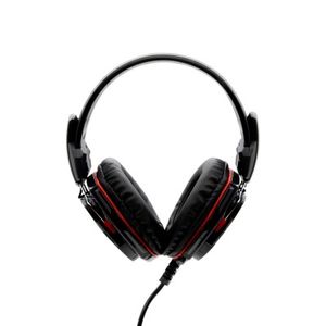 Diadema Gaming Yeyian Yh2000 Tempest  3.5Mm Pc Consola Usb Led C/Mic Negro C/ Rojo Yh2000