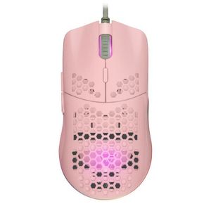Mouse  Game Factor Mog601, Juego, Laser, 16000 Dpi, Rosa Mog601-Pk